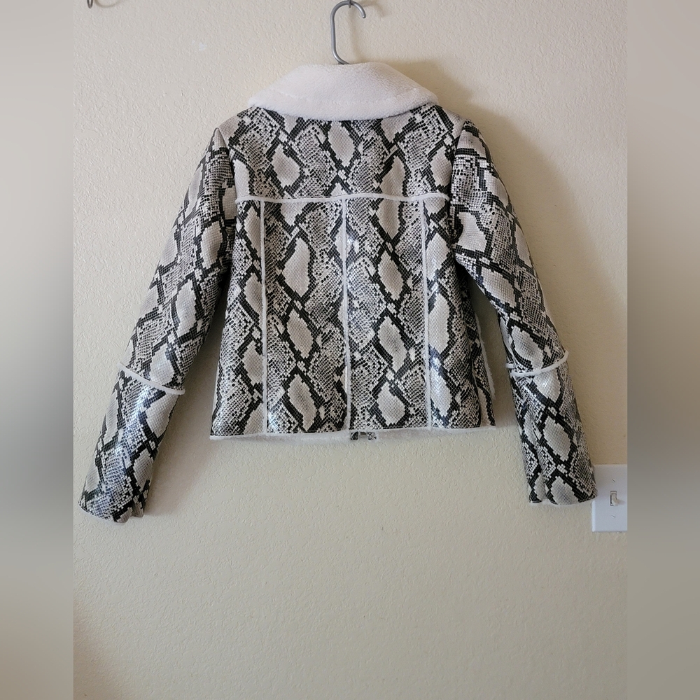 Stand Studio Snakeskin Pattern Jacket With Shearl… - image 6